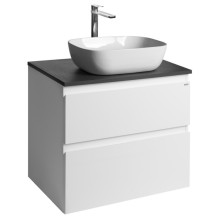 Aqualine ALTAIR szafka z płytą 68 cm biały/antracyt łupek AI270-03