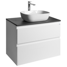 Aqualine ALTAIR szafka z płytą 78.5 cm biały/antracyt łupek AI280-03