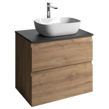 Aqualine ALTAIR szafka z płytą 68 cm dąb emporio/antracyt łupek AI370-02