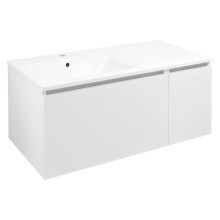 Sapho Lorea szafka z umywalką 101x46x515cm lewa biały mat LE070-3131-L-01