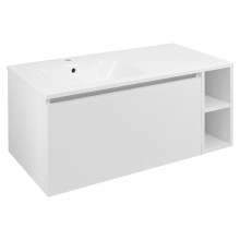 Sapho Lorea szafka z umywalką 101x46x515cm lewa biały mat LE080-3131-L-01