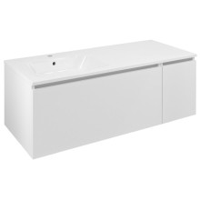 Sapho Lorea szafka z umywalką 121x46x515cm lewa biały mat LE090-3131-L-01