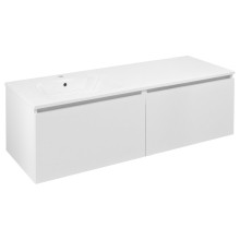Sapho Lorea szafka z umywalką 141x46x515cm lewa biały mat LE070-3131-L-04