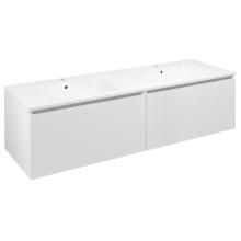 Sapho Lorea szafka z podwójną umywalką 181x46x515cm biały mat LE090-3131-01