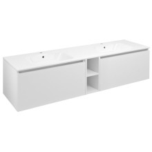 Sapho Lorea szafka z podwójną umywalką 181x46x515cm biały mat LE080-3131-04