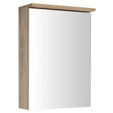Aqualine Kawa Strip szafka z lustrem oświetlenie Led 50x70x22cm dąb emporio WGL35S