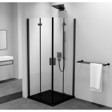 Polysan Zoom Black kabina prysznicowa 900x900mm wejście z rogu ZL4915BL-02