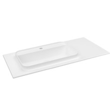 Sapho Brahea umywalka 966x515cm Rockstone lewy biały mat BT097L