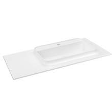 Sapho Brahea umywalka 966x515cm Rockstone prawy biały mat BT097R