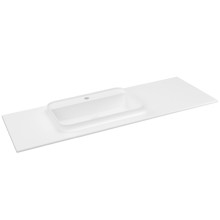 Sapho Brahea umywalka 1316x515cm Rockstone lewy biały mat BT132L