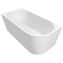 Aqualine Tibera L wanna przyścienna narożna 150x75cm biały E1047