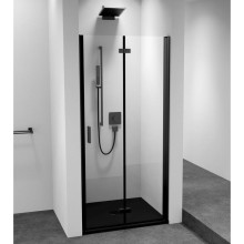 Polysan Zoom Black drzwi prysznicowe 800 mm prawe szkło czyste ZL4815BR-01