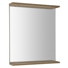 Aqualine Korin Strip lustro z oświetleniem Led 60x70x12cm dąb platin KO990S