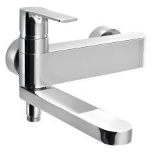 Sapho Pax bateria wannowa ścienna z obrotową wylewką chrom XA10-1