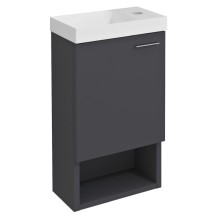 Sapho Latus Xi szafka pod umywalkę 30x53x165cm antracyt mat LT711-3434