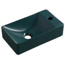 Sapho Margitha umywalka ceramiczna 38x22cm prawa petrol MGT38220