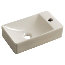 Sapho Margitha umywalka ceramiczna 38x22cm prawa ivory MGT38221