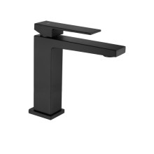 Sapho Latus bateria umywalkowa bez odpływem wysokość 180mm czarny mat 1102-74B