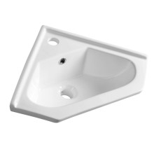 Aqualine Umywalka ceramiczna narożna 41x41 cm meblowa 1601-40S