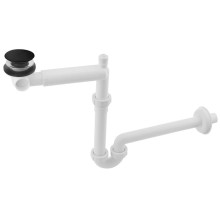 Urbino syfon umywalkowy oszczędzający miejsce 32mm czarny mat 151.133.9 Bruckner