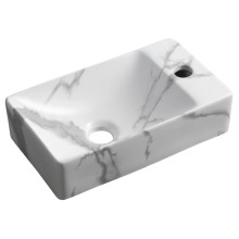 Sapho Margitha umywalka ceramiczna 38x22cm prawa różowy MGT38217