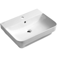 Isvea SOTT AQUA umywalka wpuszczana w blat 48x42cm biała 10SQ50048