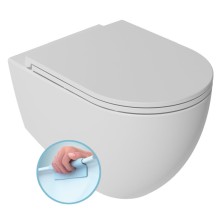 Isvea Infinity miska wc wisząca Rimless 365x53cm biały mat 10NF02004-2L