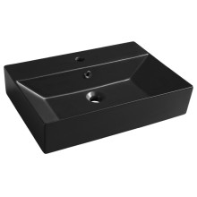 Isvea SISTEMA umywalka ceramiczna 60x42cm czarny mat 10SF50060-2N