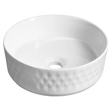 Isvea ROMBO umywalka ceramiczna nablatowa ? 36cm biały 10NF67036