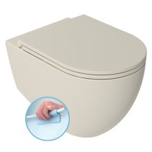 Isvea Infinity miska wc wisząca Rimless 365x53cm ivory 10NF02004-2K