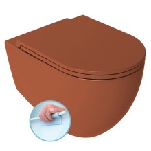 Isvea Infinity miska wc wisząca Rimless 365x53cm terracotta 10NF02004-2U