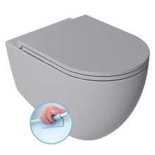 Isvea Infinity miska wc wisząca Rimless 365x53cm stone grey 10NF02004-2V