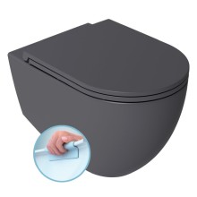 Isvea Infinity miska wc wisząca Rimless 365x53cm antracyt 10NF02004-2C