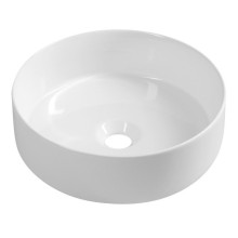 Isvea INFINITY ROUND umywalka ceramiczna nablatowa Ø36x 12cm biała 10NF65036