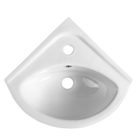 Aqualine LUIGI umywalka ceramiczna narożna 34x34cm biały FS161