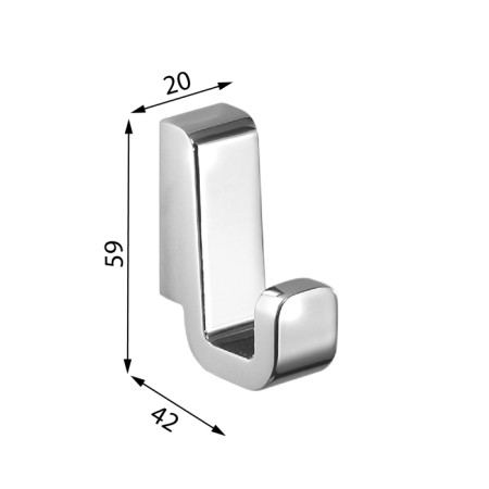 Gedy SAMOA wieszak para chrom A82713