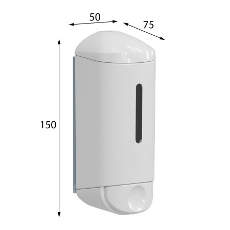 MARPLAST Shower Small dozownik mydła w płynie 170ml biały A94501