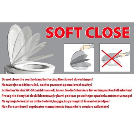 Kerasan WALDORF deska WC Soft Close orzech/chrom 418840