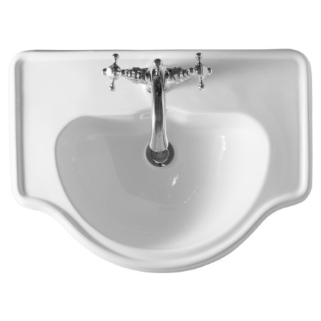 Kerasan RETRO umywalka wpuszczana w blat 62x45.5cm biały 103001