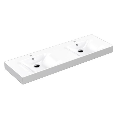 Kerasan CENTO umywalka ceramiczna podwójna 140x45cm biały 353601