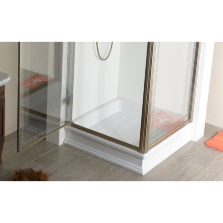 Kerasan RETRO brodzik prysznicowy ceramiczny kwadrat 90x90x20cm biały 133801
