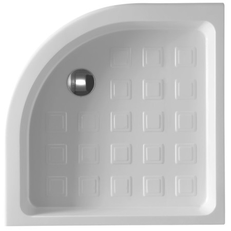 Kerasan RETRO brodzik prysznicowy ceramiczny półokrągły 90x90x20cm R550 biały 133901