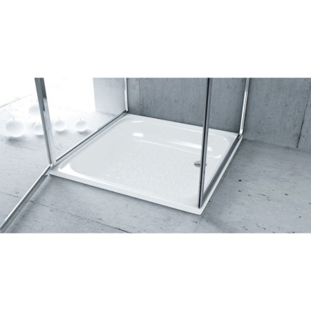 SMAVIT Brodzik prysznicowy emaliowany kwadratowy 70x70x12cm biały PD70X70