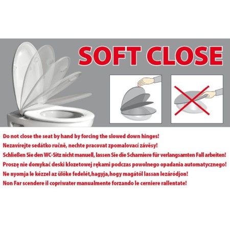 Kerasan WALDORF deska WC Soft Close czarny mat/chrom 418831