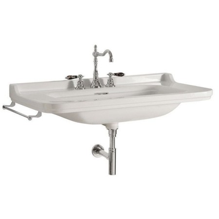 Kerasan WALDORF umywalka ceramiczna 80x55cm z 3 otworami na baterię biały 4141K1-3