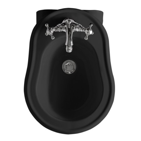 Kerasan RETRO bidet wiszący 38x52cm czarny mat 102631