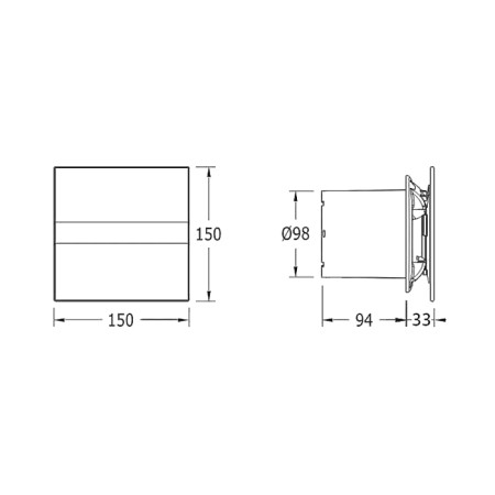 Cata E-100 G wentylator łazienkowy osiowy 8W 100mm biały 00900000