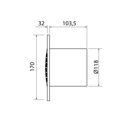 Cata B-12 PLUS wentylator łazienkowy 20W 120mm biały 00282000