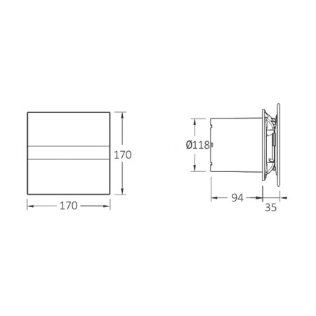 Cata E-120 GTH wentylator łazienkowy z wyłącznikiem czasowym 120mm biały 00901200