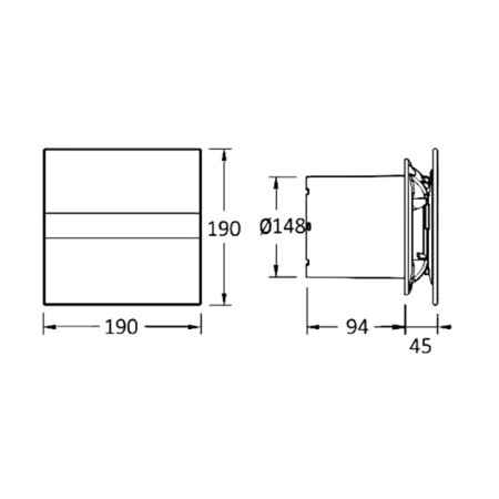 Cata E-120 G wentylator łazienkowy osiowy 21W 150mm biały 00902000